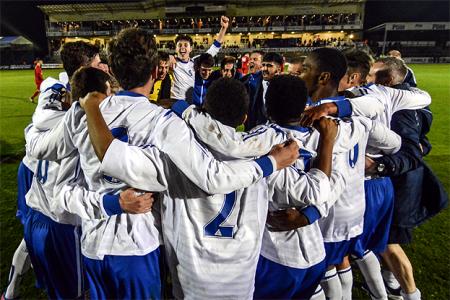 England Boys' Team group hug